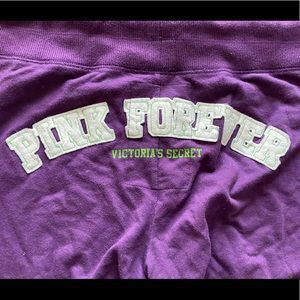 Victoria secret PINK purple pant/sweats, Medium